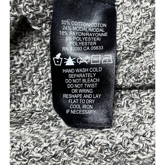 Nic + Zoe Women's Skirt Sz S  Gray Fringe Knit A-Line Women's Cotton Blend Stret - Picture 3 of 11